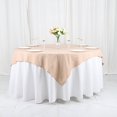 thumbnail image 1 of BalsaCircle 54" x 54" Square Polyester Tablecloth Nude, 1 of 8