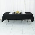 thumbnail image 1 of Balsa Circle 54x96 in Black Premium Polyester Rectangular Tablecloth Party Event Reception Decorations Supplies, 1 of 8