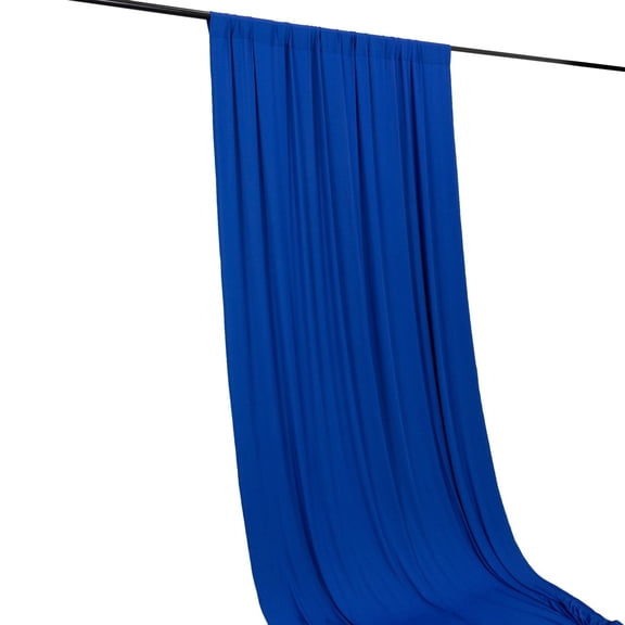 BalsaCircle 5x10 feet Royal Blue 4-Way Stretch Spandex Divider Backdrop Curtain Home Decorations