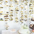 thumbnail image 1 of BalsaCircle 6.5 feet Gold Silver Metallic Rectangle Paper Strips Hanging Party Garland Decorations Supplies, 1 of 8