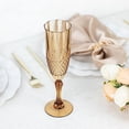 thumbnail image 1 of BalsaCircle 6 Amber Gold 8 oz Crystal Disposable Plastic Party Champagne Flutes Wedding Supplies, 1 of 8