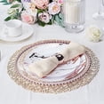 thumbnail image 1 of BalsaCircle 6 Champagne 15" Round Vinyl String PLacemats Wedding Party Decor, 1 of 8