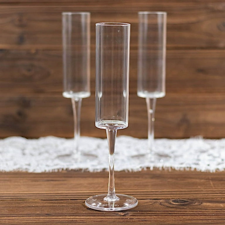 Cylinder flute glasses discount