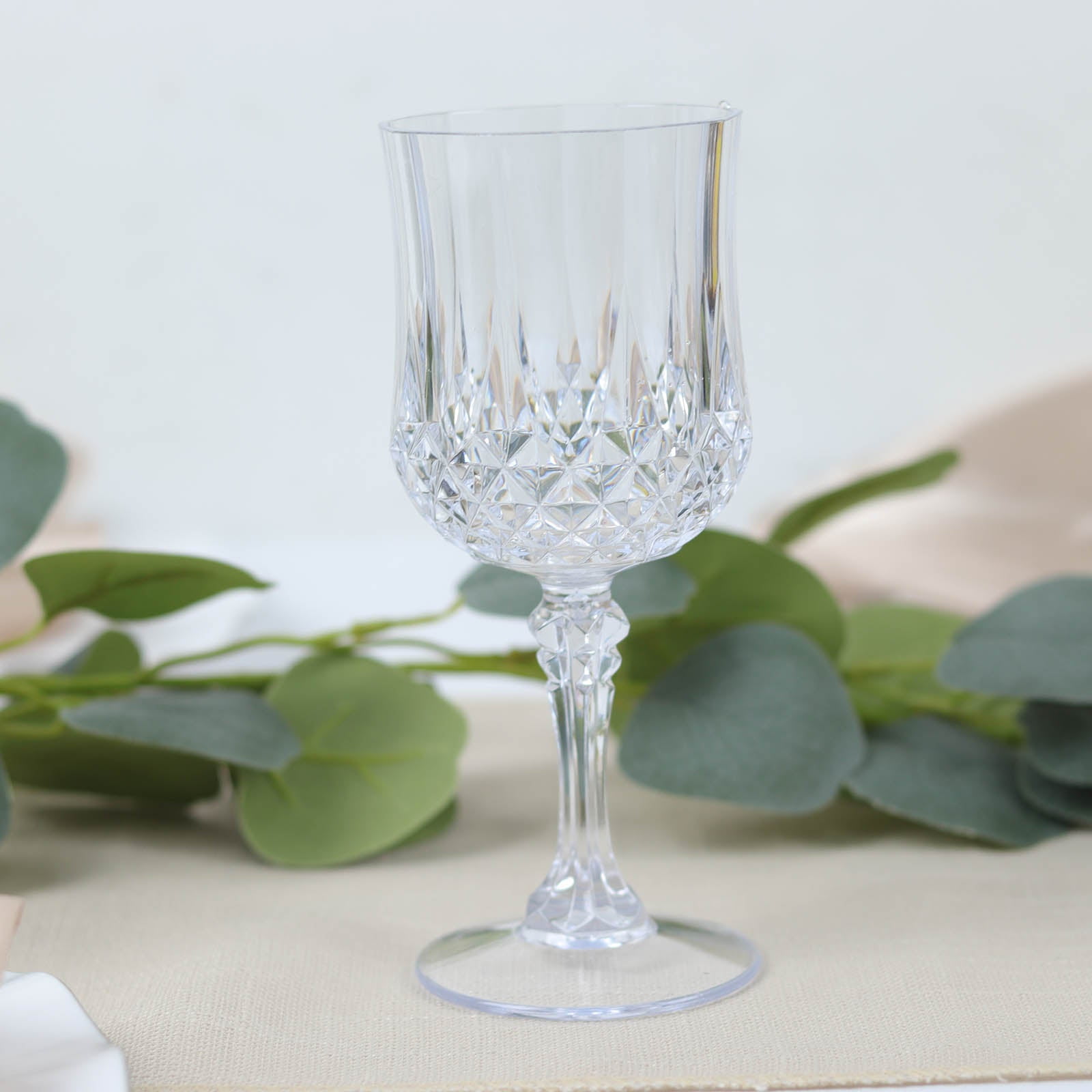 BalsaCircle 6 Crystal Clear 16 oz Plastic Disposable Drinking Glasses Party  Events Reception Home Decorations