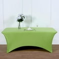 thumbnail image 1 of Balsa Circle 6 Feet Rectangular Spandex Fitted Stretchable Elastic Tablecloth Apple Green, 1 of 8