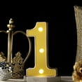 thumbnail image 1 of BalsaCircle 6" Gold 1 Marquee Warm White LED Lighted Sign Wedding Graduation Party Decorations, 1 of 8