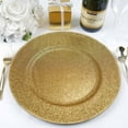 thumbnail image 1 of BalsaCircle 6 Gold 13" Glitter Acrylic Round Charger Plates, 1 of 5