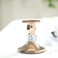 thumbnail image 1 of BalsaCircle 6 Gold Metal Taper Candle Holders with Crystal Ball Wedding Party Events Reception Decorations Supplies, 1 of 8