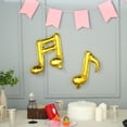 thumbnail image 1 of BalsaCircle 6 Gold Music Notes Mylar Foil Plain Balloons Wedding Graduation Birthday, 1 of 6