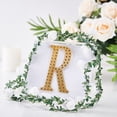 thumbnail image 1 of Balsa Circle 6" Gold Solid Letter R Self-Adhesive Rhinestones Gems Sticker, 1 of 7