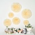 thumbnail image 1 of BalsaCircle 6 Ivory Cream Carnations 12" 16" 20" Large Tissue Paper Flowers Wall Backdrop, 1 of 5