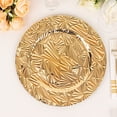 thumbnail image 1 of Balsa Circle 6 Metallic Gold 13 in Rock Cut Plastic Round Charger Plates Party Events Reception Decorations Supplies, 1 of 8