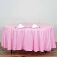 thumbnail image 1 of BalsaCircle 6 Pieces 108" Pink Round Polyester Tablecloths Fabric Table Cover Linens, 1 of 5
