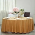 thumbnail image 1 of BalsaCircle 6 Pieces 120" Gold Round Polyester Tablecloths Linens Party Kitchen Dining Banquet, 1 of 8