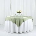 thumbnail image 1 of BalsaCircle 6 Pieces 54" x 54" Eucalyptus Green Square Polyester Tablecloths Table Cover Linens, 1 of 8