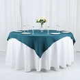 thumbnail image 1 of BalsaCircle 6 Pieces 54" x 54" Peacock Teal Square Polyester Tablecloths Table Cover Linens, 1 of 8