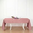 thumbnail image 1 of BalsaCircle 6 Pieces 60" x 102" Dusty Rose Rectangle Polyester Tablecloths Table Cover Linen, 1 of 6