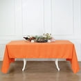 thumbnail image 1 of BalsaCircle Halloween 6 Pieces 60" x 126" Orange Rectangle Washable Decorative Polyester Solid Tablecloths, 1 of 6