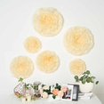 thumbnail image 1 of BalsaCircle 6 Pieces 7" 9" 11" Ivory Cream Carnations Large Party Tissue Paper Wedding Flowers, 1 of 6