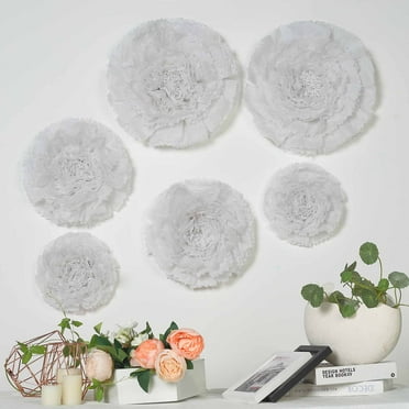 Efavormart 6 Multi Size Pack | Carnation Fushia/Pink 3D Wall Flowers ...