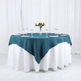 thumbnail image 1 of BalsaCircle 6 Pieces 70" x 70" Peacock Teal Square Polyester Tablecloths Table Cover Linens, 1 of 8