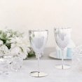 thumbnail image 1 of BalsaCircle 6 Pieces 8 oz Metallic Silver Premium Disposable Plastic Wine Glasses Tableware, 1 of 6