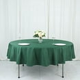 thumbnail image 1 of BalsaCircle 6 Pieces 90" Hunter Green Round Polyester Tablecloths Fabric Table Cover Linens, 1 of 8