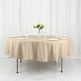 thumbnail image 1 of BalsaCircle 6 Pieces 90" Nude Round Polyester Tablecloths Fabric Table Cover Linens, 1 of 8