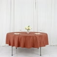 thumbnail image 1 of BalsaCircle 6 Pieces 90" Terracotta Round Polyester Tablecloths Fabric Table Cover Linens, 1 of 8
