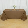 thumbnail image 1 of BalsaCircle 6 Pieces 90" x 132" Taupe Rectangle Polyester Tablecloths Table Cover Linens, 1 of 8
