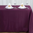 thumbnail image 1 of BalsaCircle 6 Pieces 90" x 156" Eggplant Purple Rectangle Polyester Tablecloths Table Linen, 1 of 5