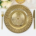 thumbnail image 1 of BalsaCircle 6 Round Gold 13" Plastic Charger Plates  Sparkling Diamond Design Party Events Decorations Supplies, 1 of 8