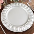 thumbnail image 1 of Balsa Circle 6 Silver Round 13 in Plastic Charger Plates Bejeweled Trim Wedding Party Events Decorations Supplies, 1 of 8