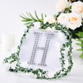 thumbnail image 1 of BalsaCircle 6" Silver Solid Letter H Self-Adhesive Rhinestones Gems Sticker, 1 of 7