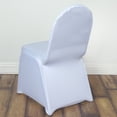 thumbnail image 1 of BalsaCircle 6 White Spandex Stretchable Banquet Solid Chair Covers Slipcovers, 1 of 7