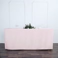 thumbnail image 1 of BalsaCircle 6 feet Blush Fitted Polyester Tablecloth, 1 of 8