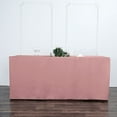 thumbnail image 1 of BalsaCircle 6 feet Dusty Rose Fitted Polyester Tablecloth, 1 of 8