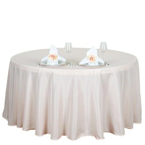 BalsaCircle 6 pcs 132" Round Polyester Tablecloths Table Cover Linens for Wedding Party Events Home Kitchen Dining