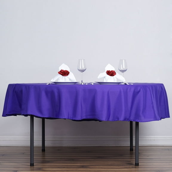 BalsaCircle 6 pcs 90" Round Polyester Tablecloths Table Cover Linens for Wedding Party Events Home Kitchen Dining