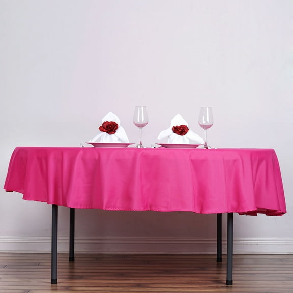 BalsaCircle 6 pcs 90" Round Polyester Tablecloths Table Cover Linens for Wedding Party Events Home Kitchen Dining