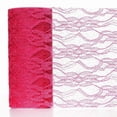 thumbnail image 1 of BalsaCircle 6" x 10 Yards Fuchsia Glittered Lace Fabric Roll Crafts Sewing, 1 of 2