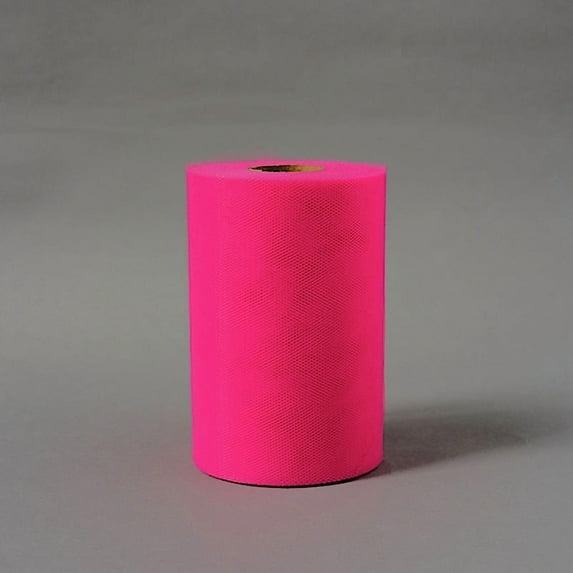 BalsaCircle 6" x 300 feet Wedding Tulle Roll Fuchsia