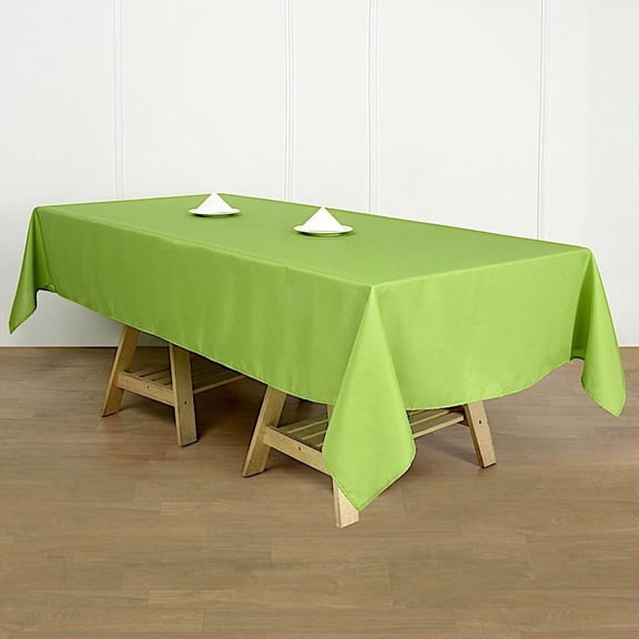 Balsa Circle 60" x 102" Apple Green Rectangle Polyester Tablecloth Table Cover Linens Dining