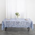 thumbnail image 1 of BalsaCircle 60" x 102" Dusty Blue Big Payette Sequin Rectangular Tablecloth, 1 of 8