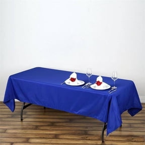 Balsa Circle 60" x 102" Polyester Rectangular Tablecloth Royal Blue