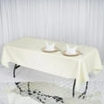 thumbnail image 1 of BalsaCircle 60" x 102" Premium Polyester Rectangular Tablecloth Table Linens Ivory, 1 of 5