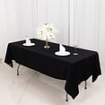 thumbnail image 1 of BalsaCircle 60" x 102" Rectangular Cotton Wedding Tablecloth Linens Black, 1 of 8