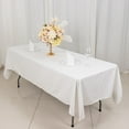 thumbnail image 1 of BalsaCircle 60" x 102" Rectangular Cotton Wedding Tablecloth Linens White, 1 of 8