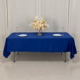 thumbnail image 1 of BalsaCircle 60" x 102" Royal Blue Lamour Satin Rectangular Tablecloth Table Linen | 60x102" Washable Fabric Table Cloth Covers for Buffet Events Kitchen Dining Wedding Party Reception, 1 of 8