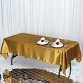 thumbnail image 1 of Balsa Circle 60" x 102" Satin Rectangular Tablecloth Gold Table Linen, 1 of 3